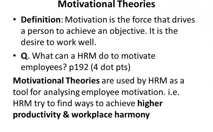 Motivational drives definition
