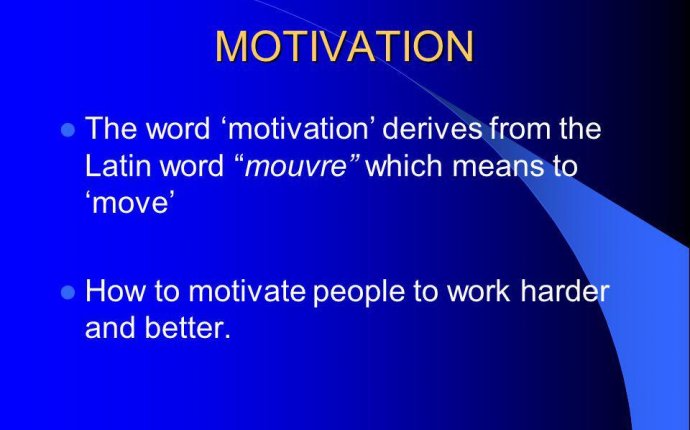 How to motivate people to work?